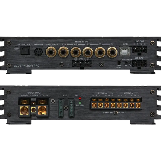Ground Zero GZDSP 4.80A-PRO 4-channel amplifier with 8-channel DSP image 1