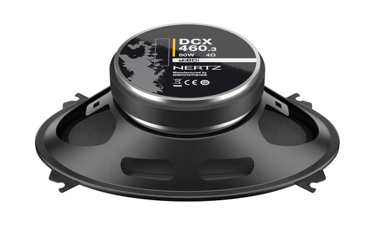 HERTZ DCX4603 (4 x 6) mm (in.) | 53 (2.1) mm (in.) | Two Way Coaxial | 80 W | 4 Ohm