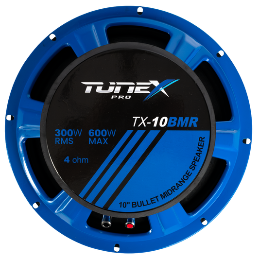 Tunex 10 Inch Bullet Midrange Speaker 300rms TX-10BMR (PAIR)
