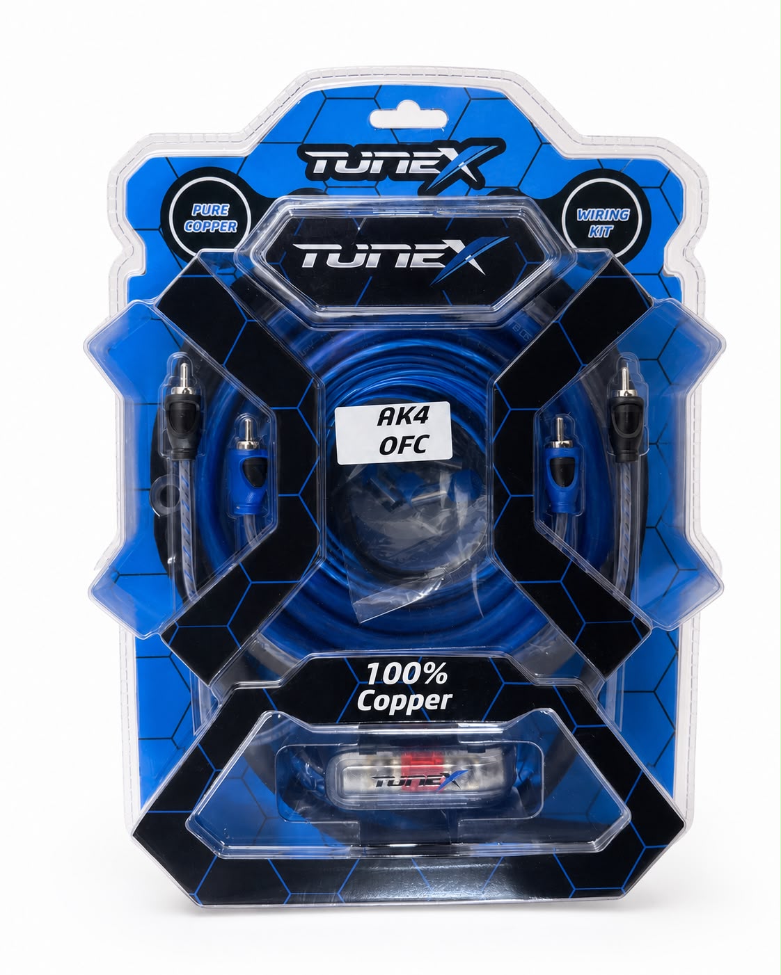 100% Oxygen Free Copper 4gauge Amplifier Wiring Kit | RCA & Speaker Cable Incl.