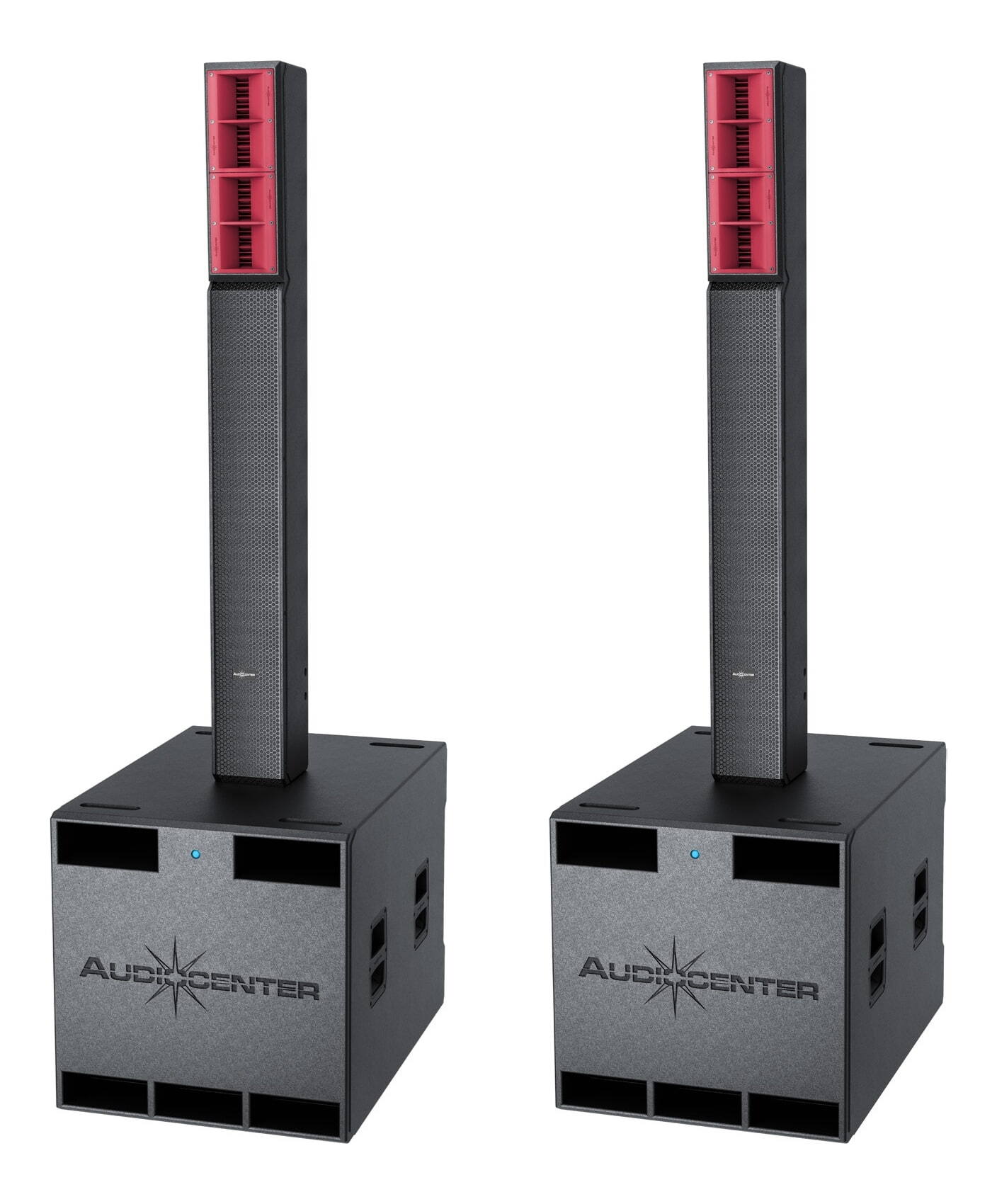 AUDIOCENTER L65+L65S MK2 Active Column Speaker with 18" Subwoofer (PAIR) image 0
