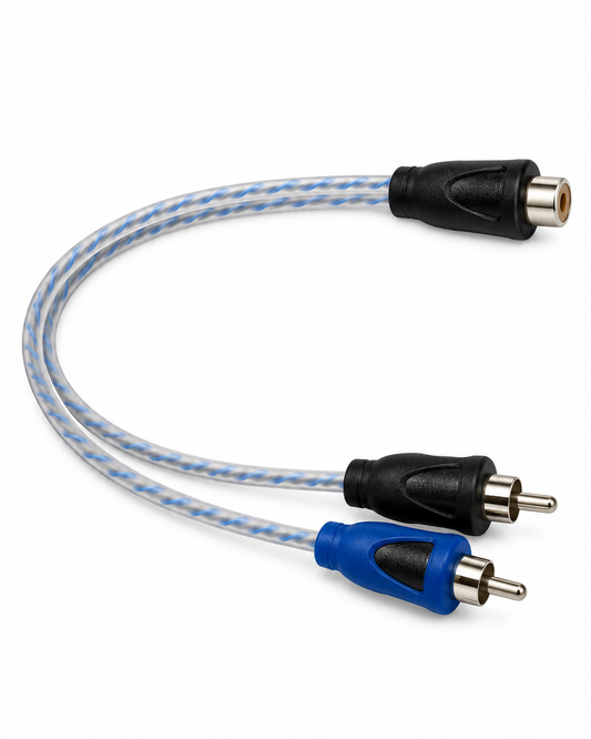 RCA Splitter 2 Male to 1 Female