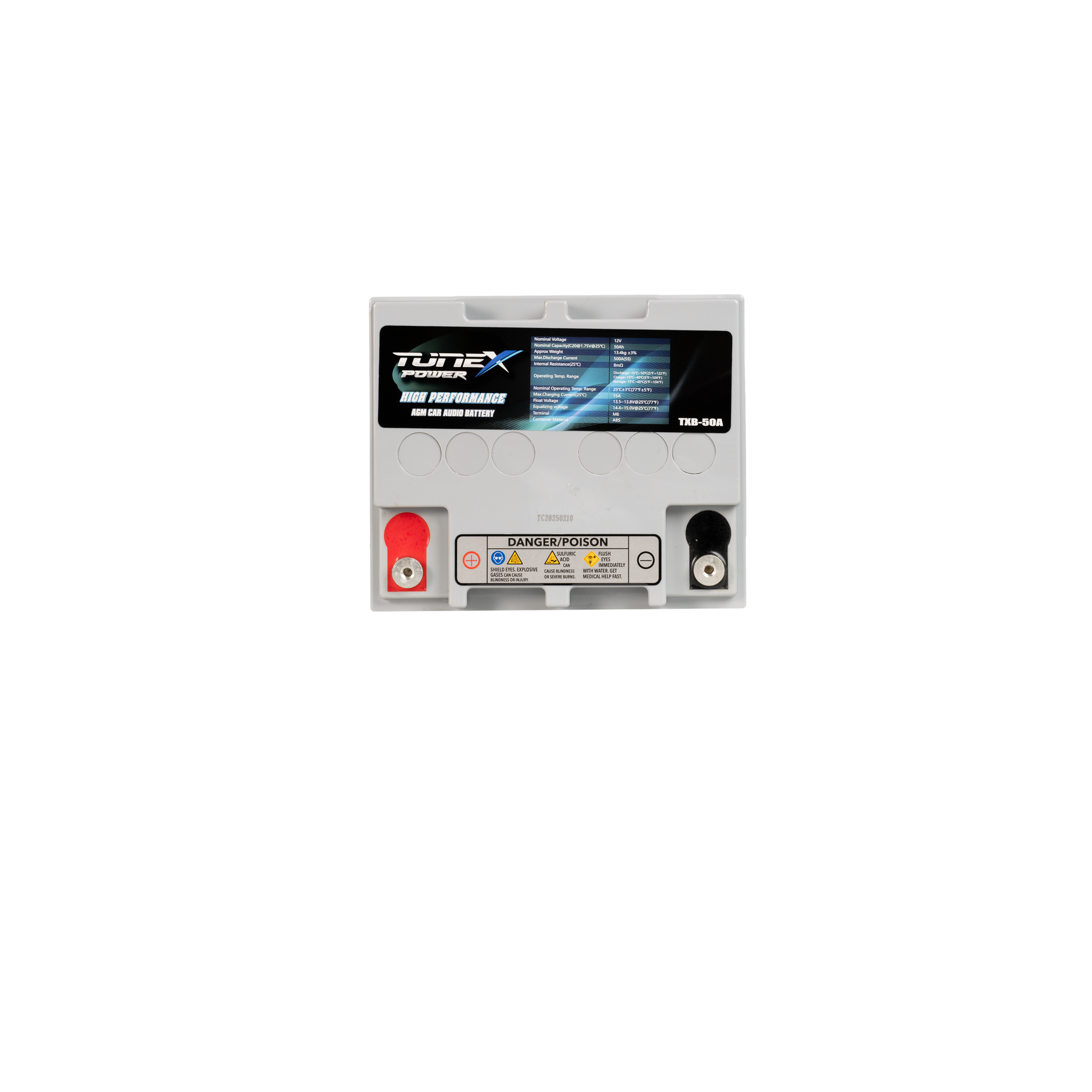 Tunex 50ah Car Audio Battery 12V DC TXB-50A image 2