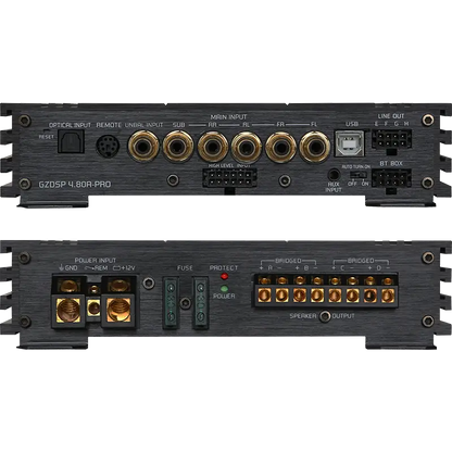 Ground Zero GZDSP 4.80A-PRO 4-channel amplifier with 8-channel DSP image 1