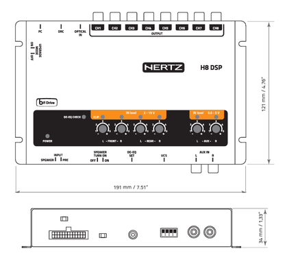 Hertz H8 DSP 8CH Out with Input EQ