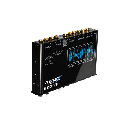 Tunex GEQ-7B Graphic Equalizer 7 Band w/ Subwoofer Control