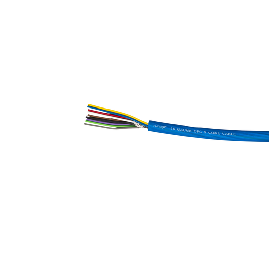 9 Core 16 Gauge Cable PVC Jacket Blue OFC (Sold by Meter)