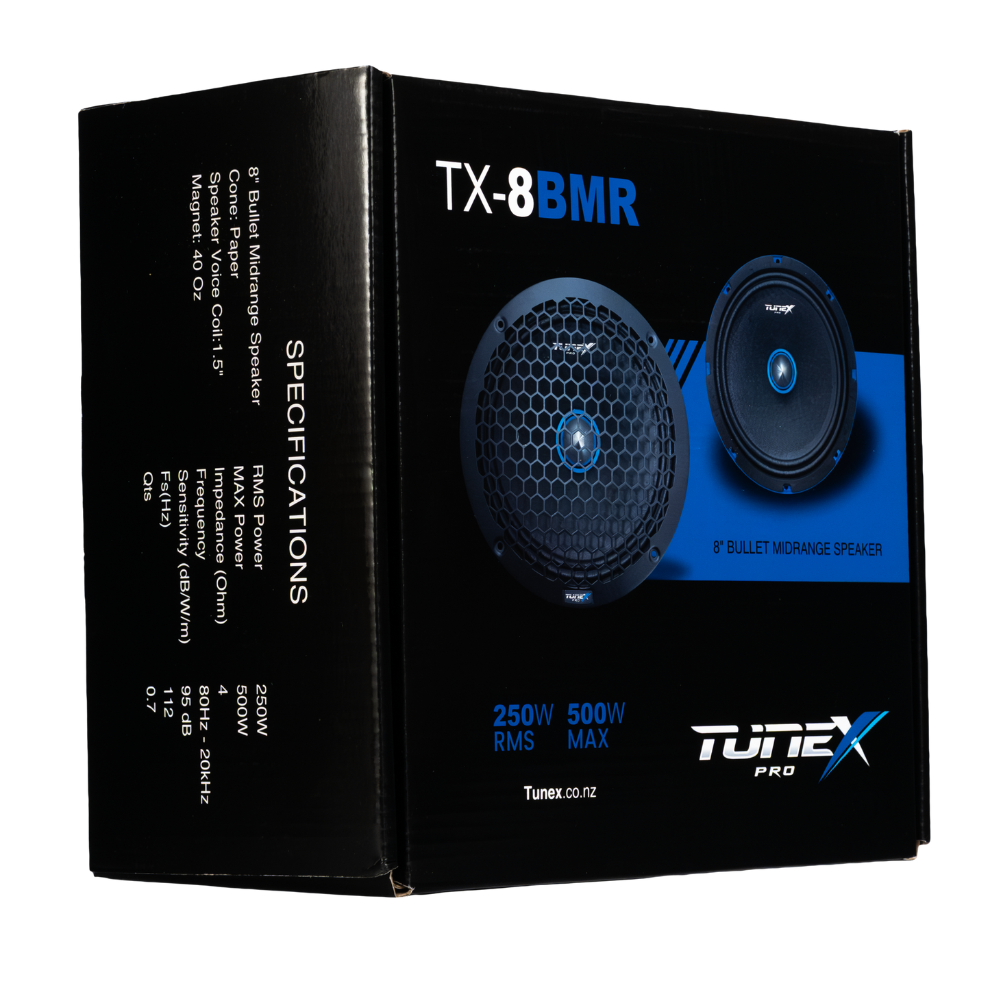 Tunex 8 Inch Bullet Midrange Speaker 250rms TX-8BMR (PAIR)