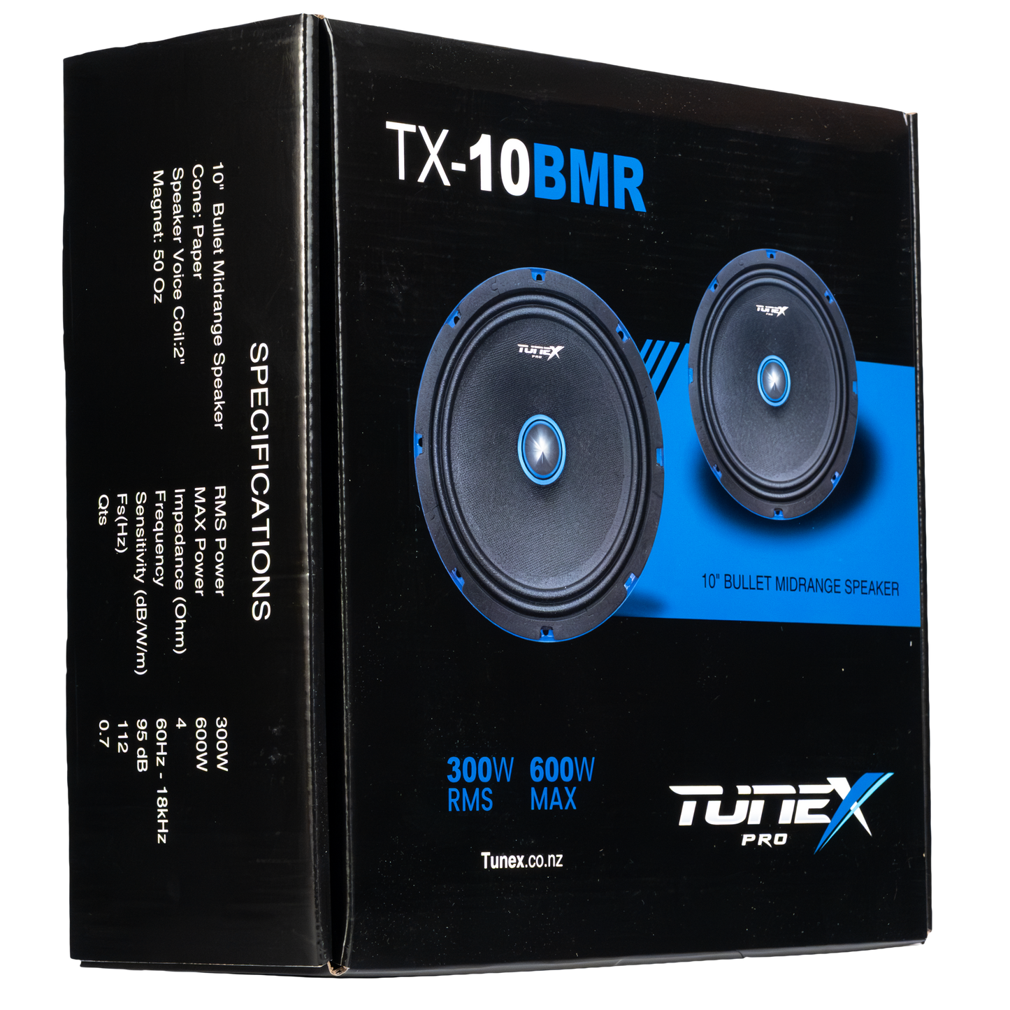 Tunex 10 Inch Bullet Midrange Speaker 300rms TX-10BMR (PAIR)