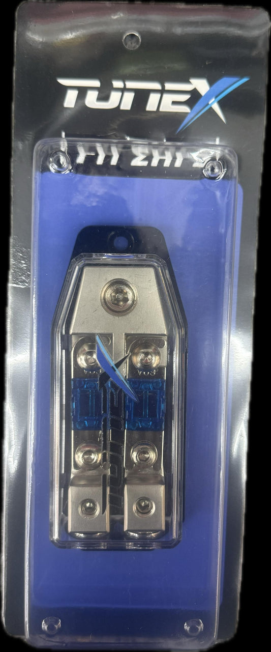 2AFS Dual Mini ANL Fuse Holder 4 or 0 Gauge input 8 or 4g Output