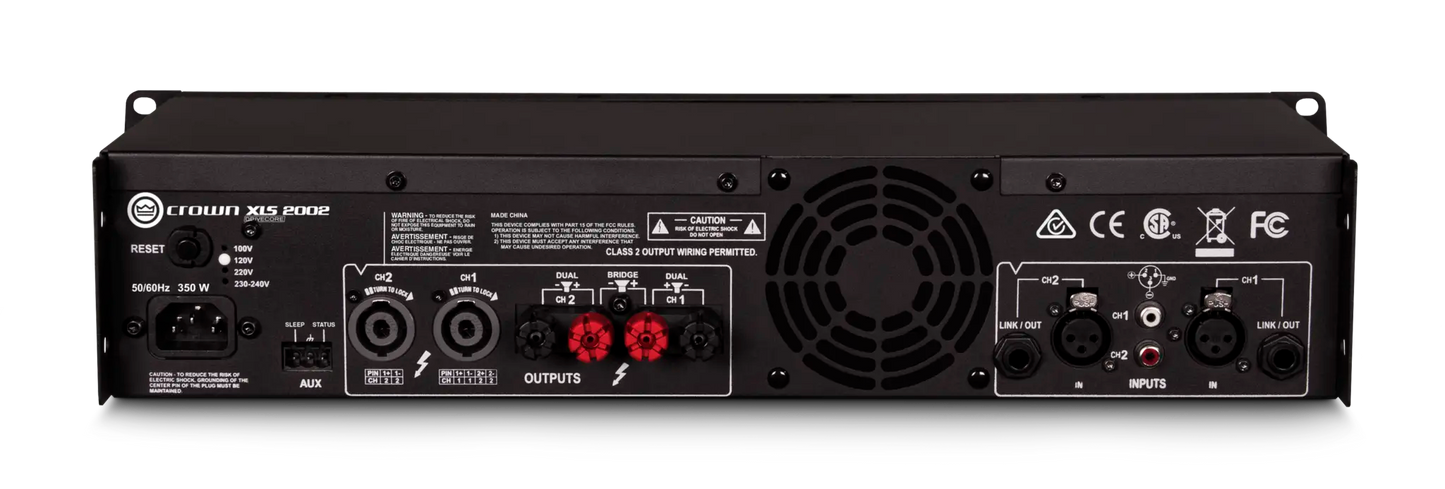 Crown XLS 2002 Two-channel, 650W @ 4Ω Power Amplifier