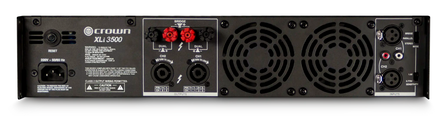 Crown XLi 3500 Two-channel, 1350W Power Amplifier