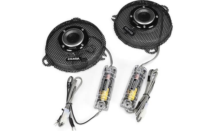 Cicada Replacement grilles with tweeters for 2014-23 Harley-Davidson Street Glide models